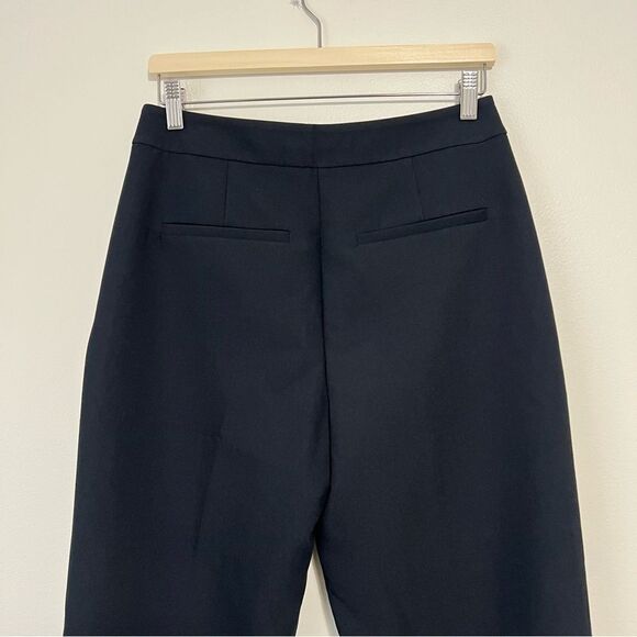 Abercrombie & Fitch High Rise Cuffed Tailored Straight Pants - Black Size 28R - Picture 8 of 8